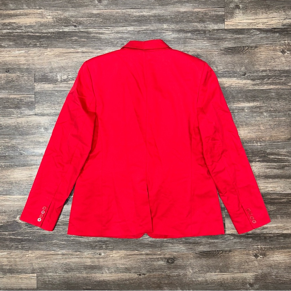 Polo Lauren Ralph Lauren Women’s Suit Red Blazer Jacket Size 14 NEW $245 - Picture 2 of 4